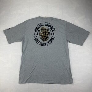 Y2K G-Unit Rolling Thunder Coast-to-Coast T-Shirt XL Gray Hip Hop